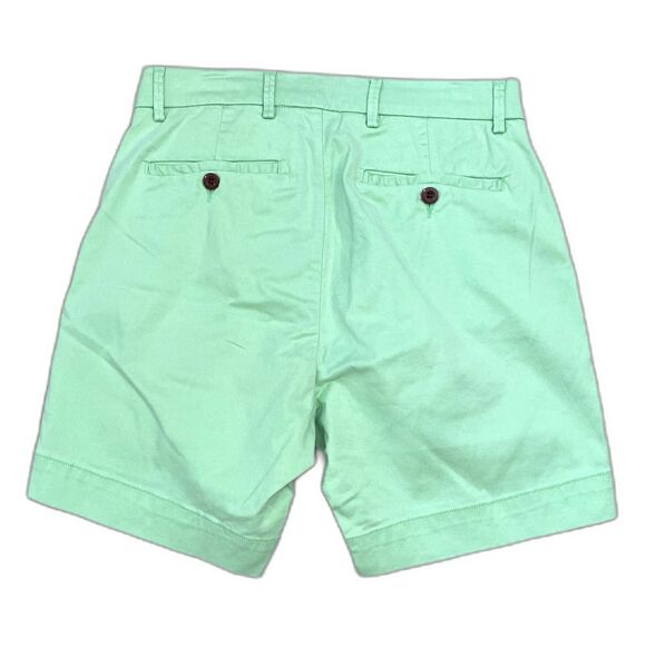 $110 Michael's NWT Men's Size 30 Green Cotton Chino Shorts Preppy Sporty Stretch - Picture 2 of 7